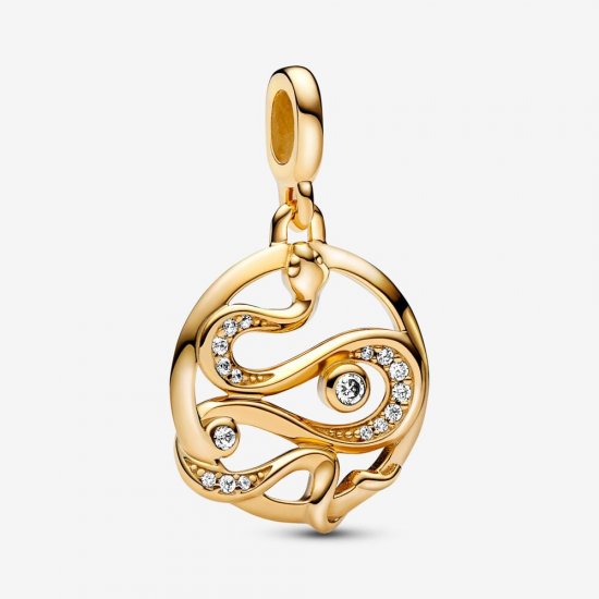 Charm de Medallón Serpiente en Pavé Pandora ME - 762301C01 - Haga click en la imagen para cerrar
