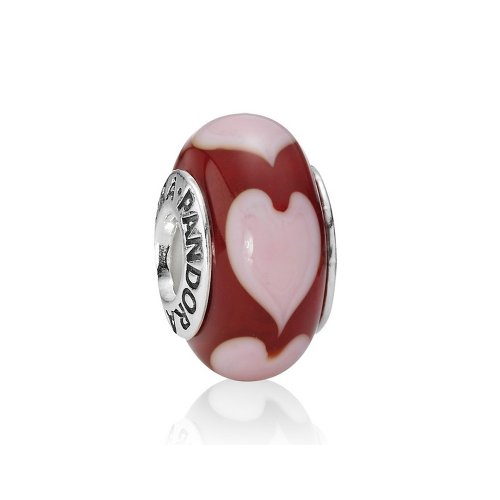 Charm Cristal de Murano Corazón Rojo - PANDORA