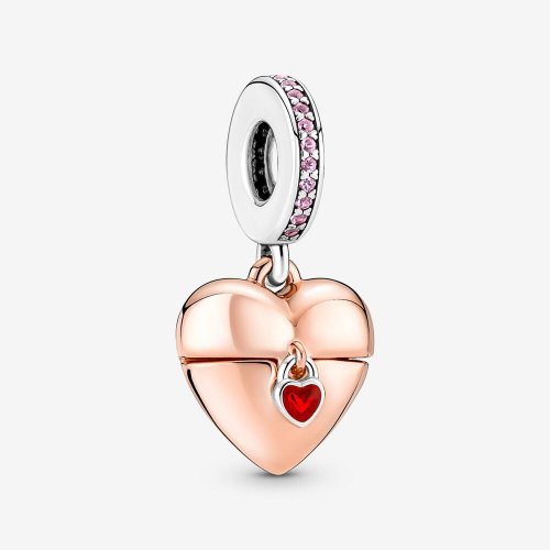 Colgante con medallón de corazón Reveal Your Love de Pandora - 380795C01