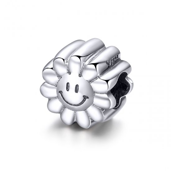 Charm de plata con estilo Pandora con un sol sonriente - SCC901 - Haga click en la imagen para cerrar
