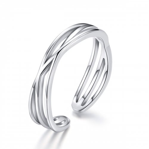 Anillo estilo Pandora de plata con diseño de viaje en el tiempo - SCR483