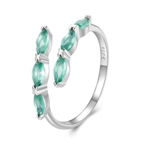 Anillo verde estilo Pandora - BSR415