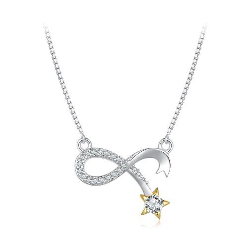 Collar estilo Pandora con símbolo de infinito - BSN351