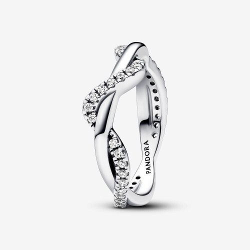 Anillo Pandora Ola Brillante Entrelazada - 193098C01