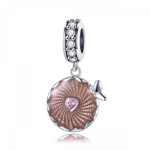 Estilo Pandora con brillo de flores colgantes - BSC290
