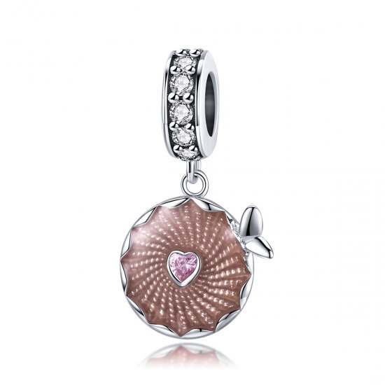 Estilo Pandora con brillo de flores colgantes - BSC290 - Haga click en la imagen para cerrar