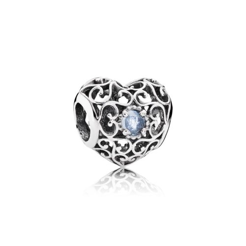 Charm calado Corazón de Marzo - PANDORA