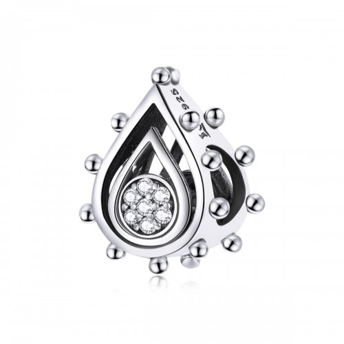Charm de Lágrima de Plata al estilo Pandora - SCC1723
