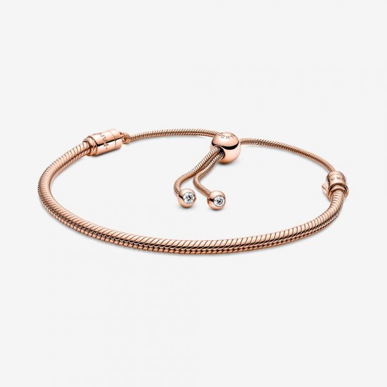 Pulsera Pandora Moments Diseño Cadena de Serpiente con Cierre Deslizante - 589652C01 - Haga click en la imagen para cerrar