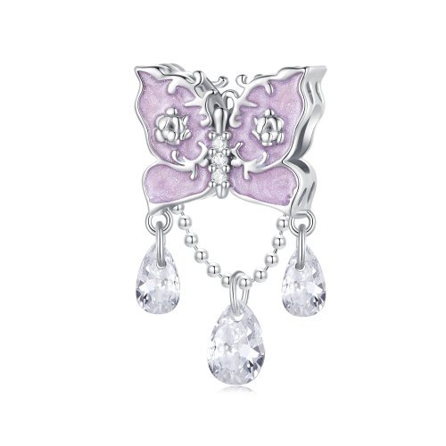 Charm de estilo Pandora con mariposa - SCC2543