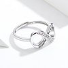Anillo Abierto de Plata Estilo Pandora con Diseño de Amor Infinito - SCR579