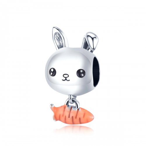 Encanto de zanahoria de conejo lindo estilo Pandora - BSC272
