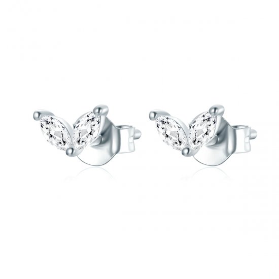 Pendientes de Mariposa Delicados al Estilo Pandora - SCE1240-A - Haga click en la imagen para cerrar