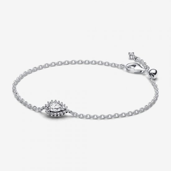 Pulsera Pandora Halo Brillante Corte Pera - 593001C01 - Haga click en la imagen para cerrar