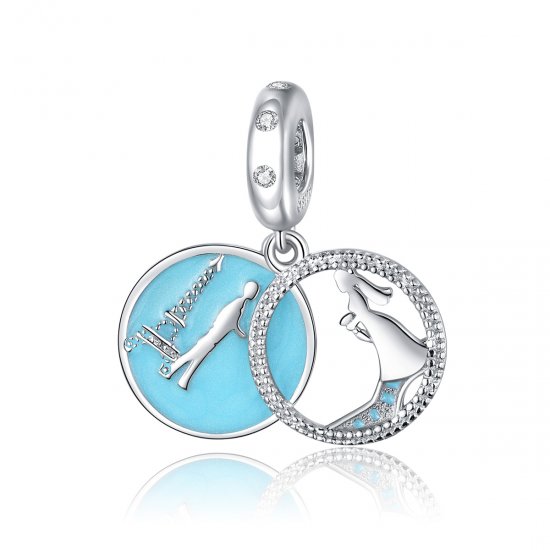 Estilo Pandora Encanto Romántico - Dangle BSC312 - Haga click en la imagen para cerrar