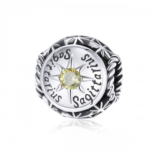 Charm tipo Pandora estilo Sagitario Brillante - SCC1725-9