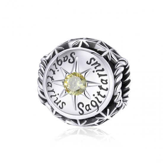 Charm tipo Pandora estilo Sagitario Brillante - SCC1725-9 - Haga click en la imagen para cerrar