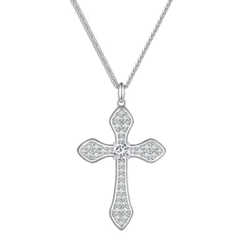 Collar estilo Pandora con cruz - BSN303