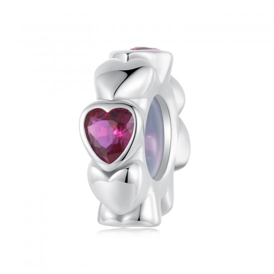 Charm espaciador con forma de corazón de estilo PANDORA - SCC2778 - Haga click en la imagen para cerrar