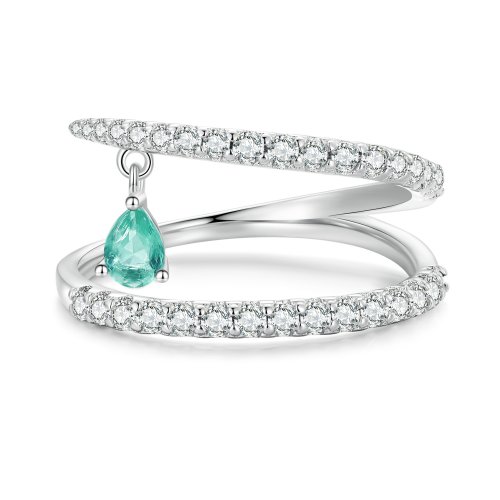 Anillo estilo Pandora con colgante - BSR417
