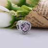 Charm en plata de ley Corazones radiantes PANDORA