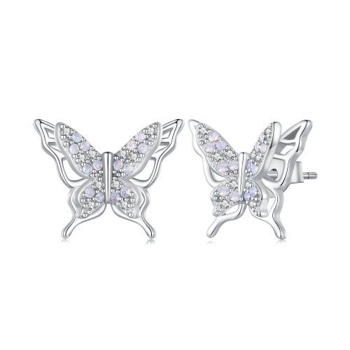 Pendientes de Mariposa de Estilo Pandora - BSE910