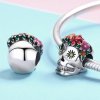 Charm de estilo Pandora de calavera de azúcar en plata - SCC888