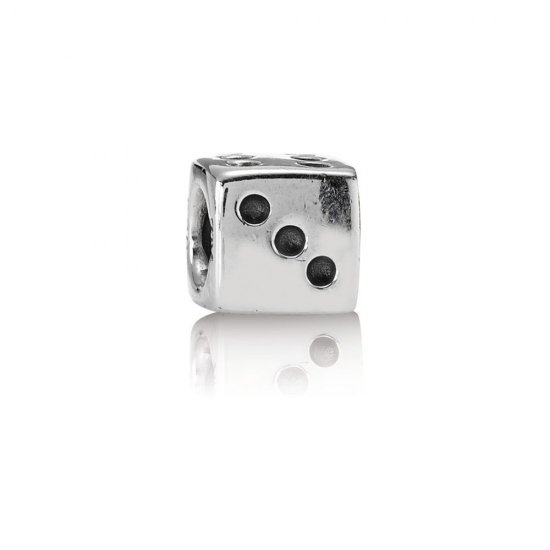Pandora Encanto de Dado de Plata - 790116 - Haga click en la imagen para cerrar