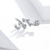 Charm de vides rosas plateadas estilo Pandora - BSC310