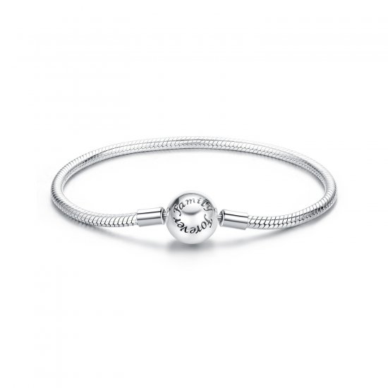 Pulsera básica con hueso de serpiente Forever Love de estilo PANDORA - SCB272 - Haga click en la imagen para cerrar