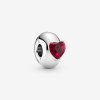 PANDORA Corazón Rojo Solitario Clip Charm - 799203C01