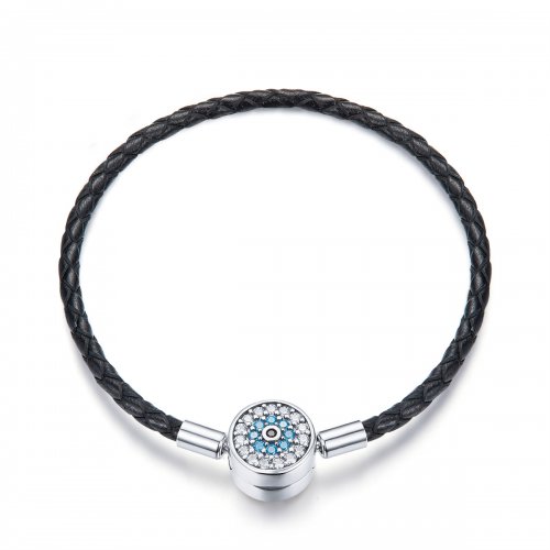 Pulsera de cuero estilo Pandora de Misterios Mágicos - SCB113