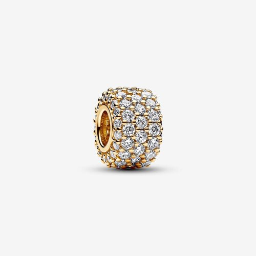 Charm Pandora Triple Fila Brillante en Pavé - 762820C01