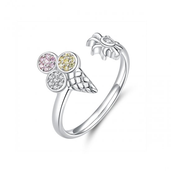Anillo de helado de plata al estilo Pandora - SCR529 - Haga click en la imagen para cerrar