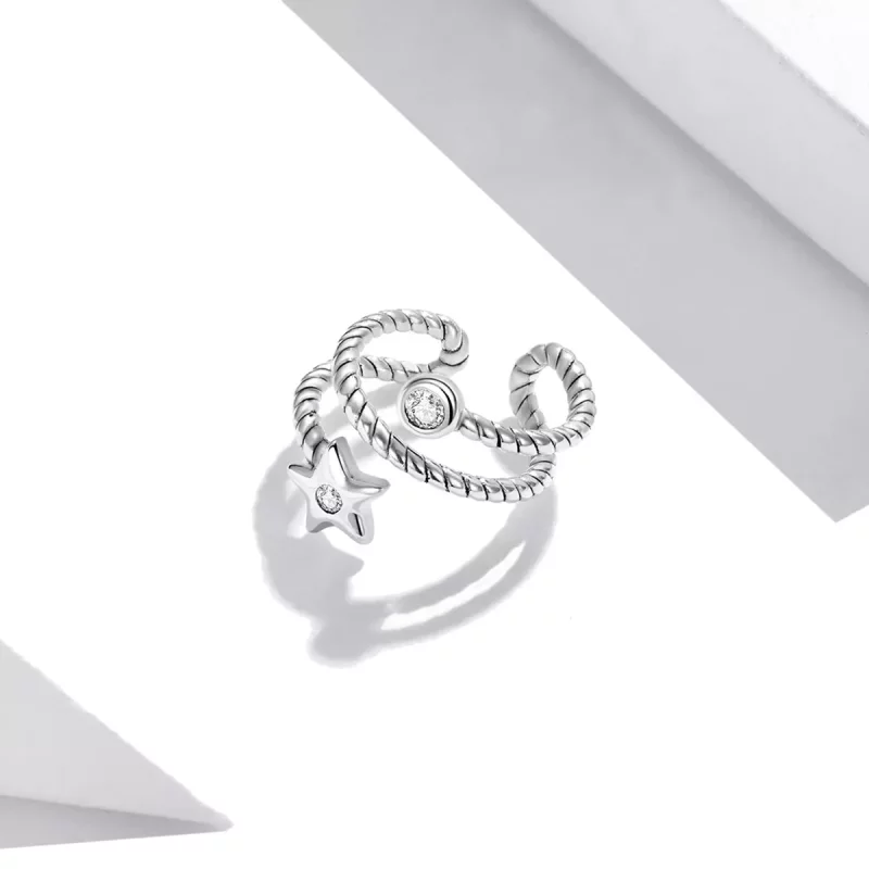 (imagen para) Clip de oreja con estilo Pandora - SCE1135 - Ver 2