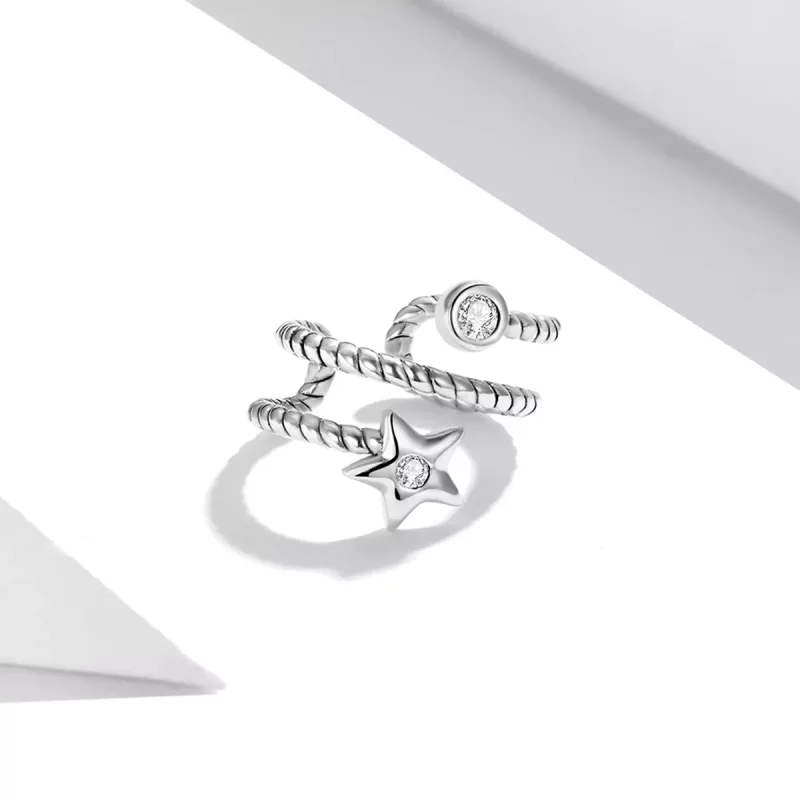 (imagen para) Clip de oreja con estilo Pandora - SCE1135 - Ver 3