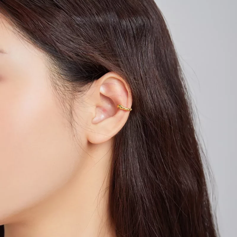 (imagen para) Pandora Style Pendiente de oreja con luz de serpiente - SCE1097 - Ver 2