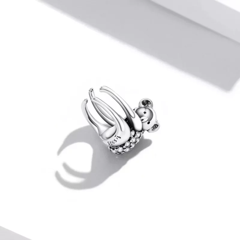 (imagen para) Pendiente de Oreja con Diseño de Koala al Estilo Pandora - SCE1338 - Ver 3