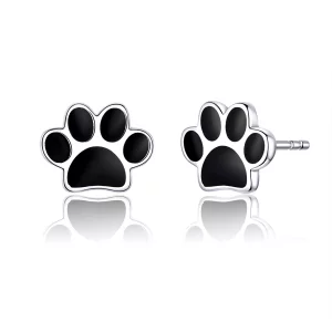 (imagen para) Aretes con garras encantadoras de plata estilo Pandora - SCE757