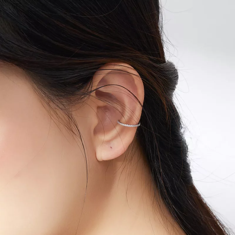 (imagen para) Aros de plata estilo Pandora simples - SCE842 - Ver 6