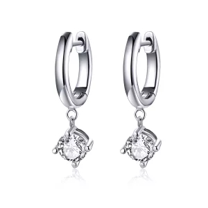 (imagen para) Estilo Pandora Pendientes Colgantes de Plata Flash Girl - SCE553