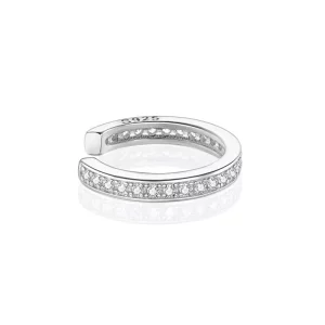 Pendiente de Clip de Plata Estilo Pandora Simple - SCE998-A (imagen para) Pendiente de Clip de Plata Estilo Pandora Simple - SCE998-A