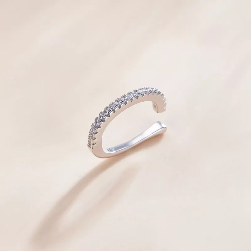 (imagen para) Pendiente de oreja plateado estilo Pandora - SCE1022 - Ver 3