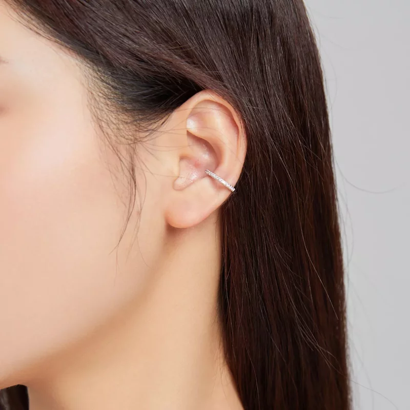 (imagen para) Pendiente de oreja plateado estilo Pandora - SCE1022 - Ver 5