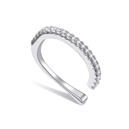(imagen para) Pendiente de oreja plateado estilo Pandora - SCE1022
