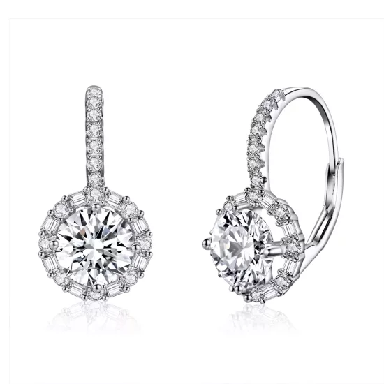 (imagen para) Pendientes de aro con estilo Pandora en plata brillante - SCE508