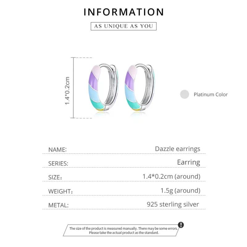 (imagen para) Pendientes de Aro Dazzle de Estilo Pandora en Plata - SCE1085 - Ver 8