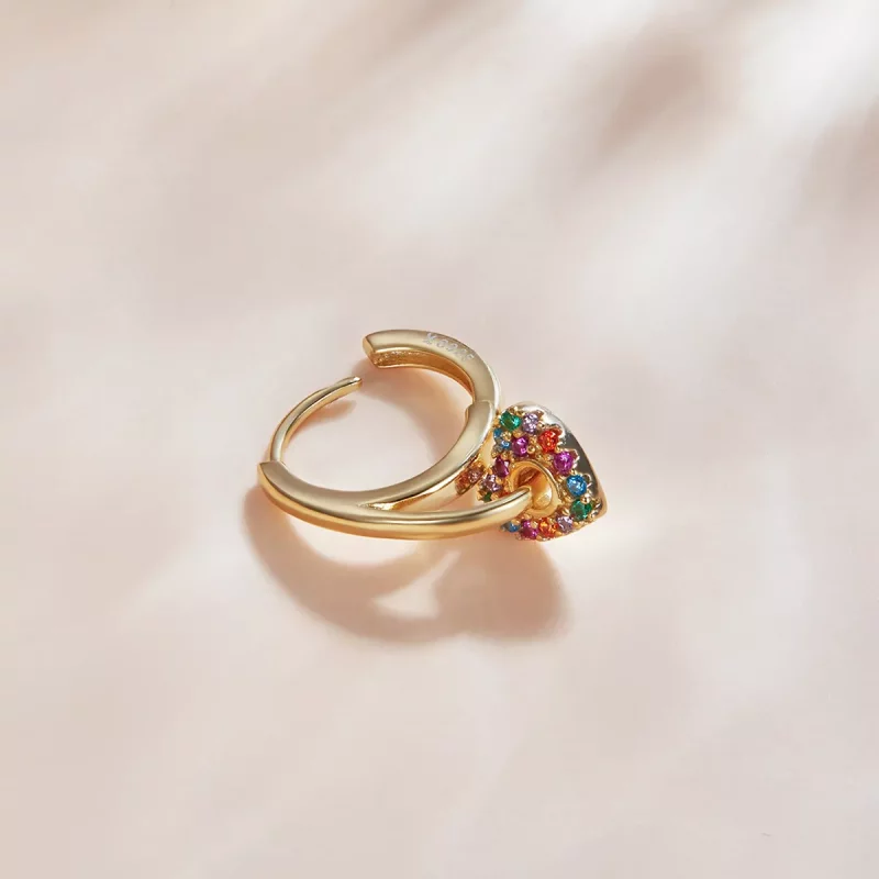 (imagen para) Pendientes De Aro De Amor De España Misteriosa Chapados En Oro De 18 Quilates Es - Ver 2
