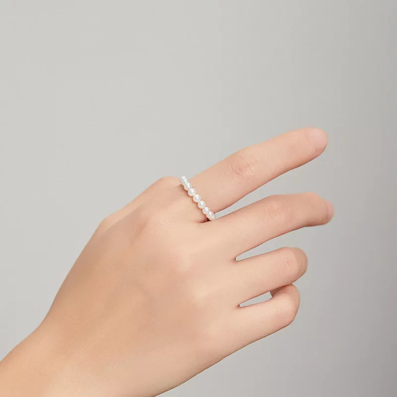 (imagen para) Pendientes de clip plateados estilo Pandora con perla simple - SCE1010 - Ver 10