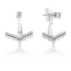 (imagen para) Pendientes en plata de ley Deseo de la Princesa - PANDORA